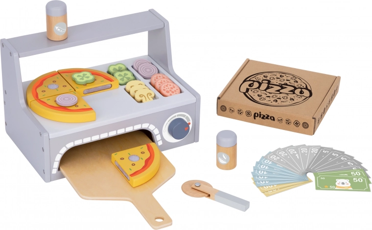Дървен пица комплект с аксесоари Tooky Toy
