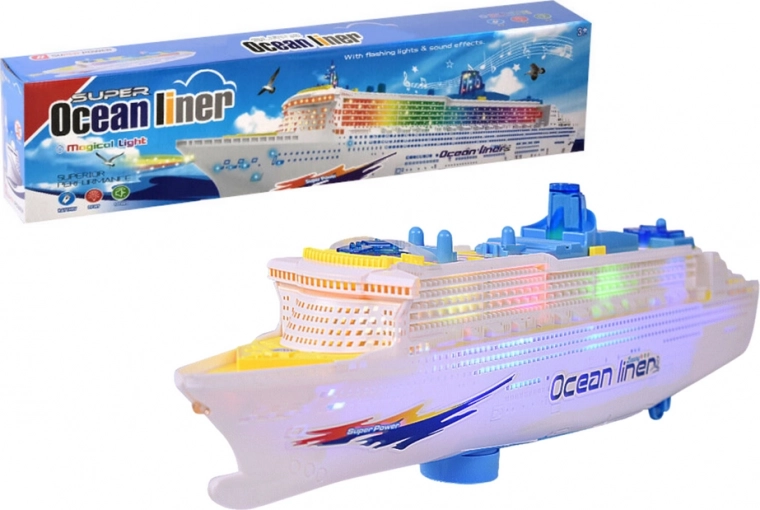 Passenger excursion boat with lights and sounds