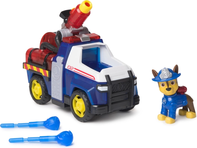 Спасителният автомобил на Чейс с оръдие на покрива