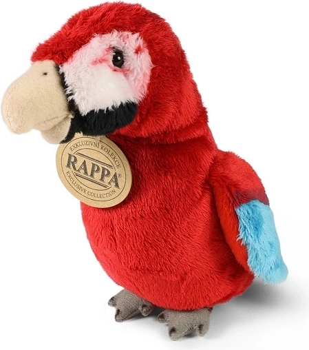 Rappa ECO-FRIENDLY red scarlet macaw plush toy 15 cm