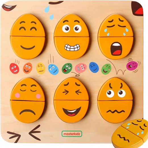 Wooden Emotion Learning Board MASTERKIDZ – Montessori Eggs
