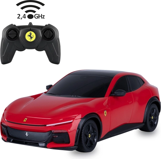 RC автомобил Ferrari Purosangue, червен, 1:24