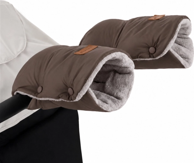 Petite&Mars stroller hand muff Jasie dark walnut