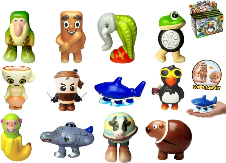 Brainrot PuffUps Squishy антистрес смачкаеми фигурки – 12 стила в mystery опаковка