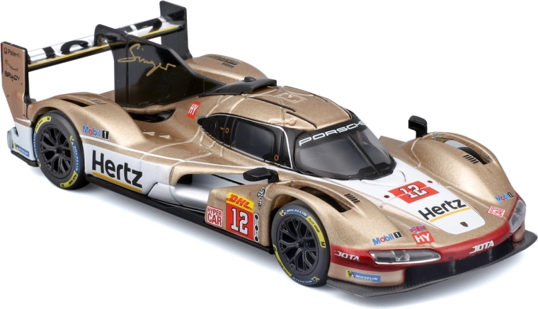 Bburago 1:43 racing model porsche 963 no. 12 in gift display box