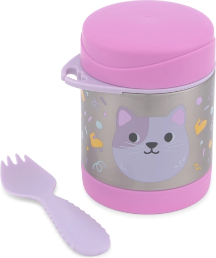 Skip Hop food thermos with spork – Kitty