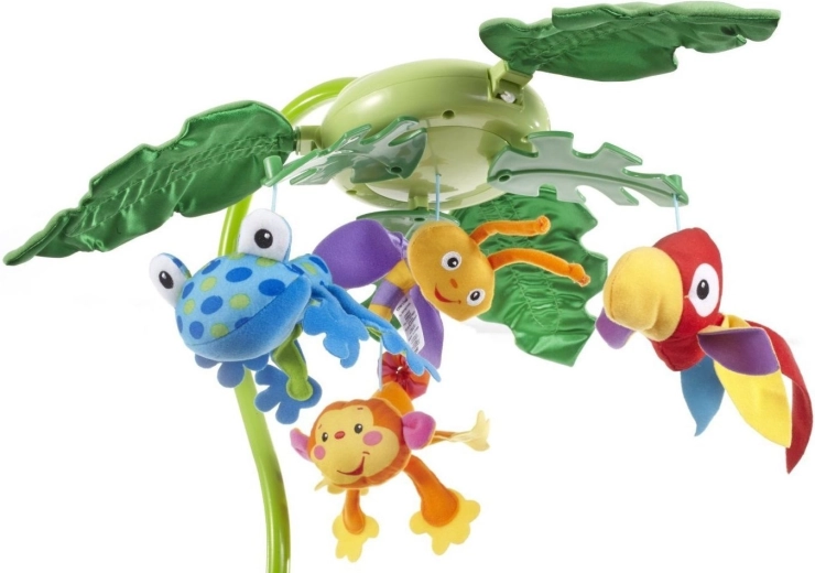 Moving leaves and hanging characters