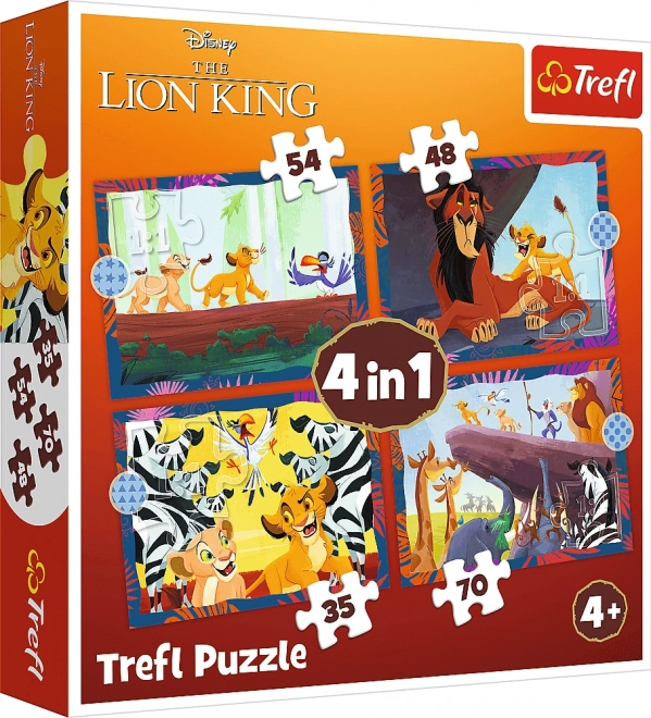 Puzzle 4 in 1 The Lion King Brave