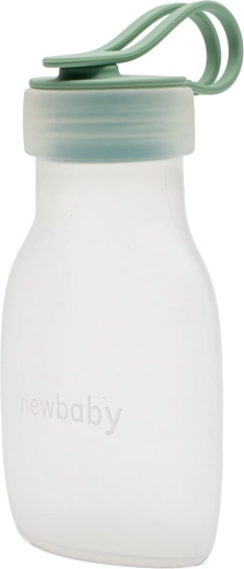 New Baby Silicone Breast Milk Bottle, blue