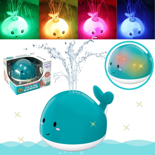 Играчка за баня Woopie кит с фонтанче, синя