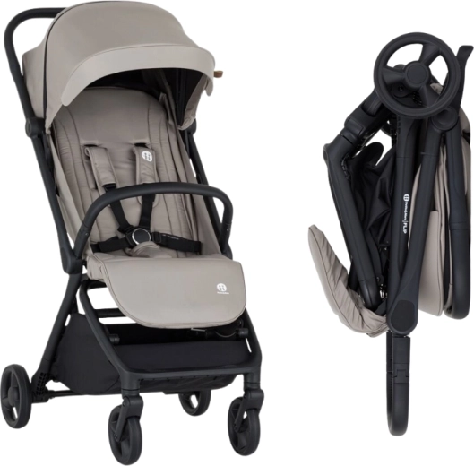 One-hand folding and compact travel size