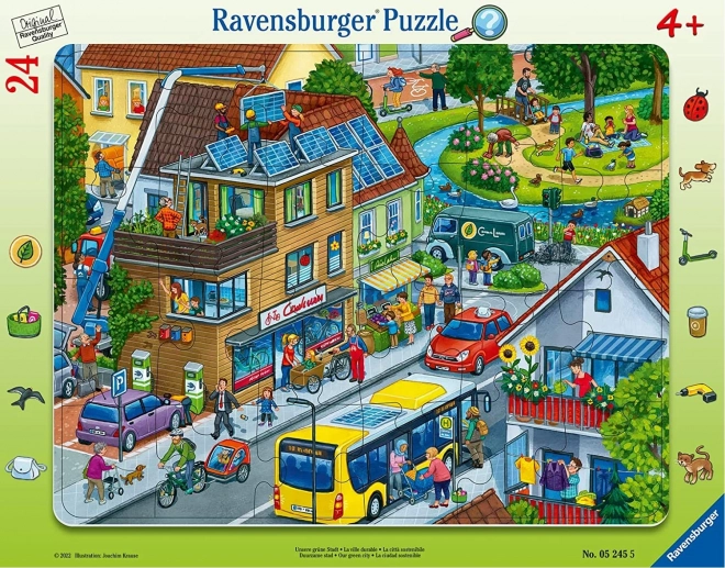 Пъзел Ravensburger „Нашият зелен град“ – 24 части