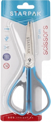 Blue scissors 17 cm - 1 piece
