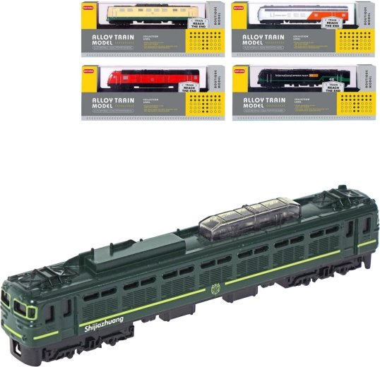 Metal locomotive on a stand with tracks 15 cm (1:87) - 1 piece