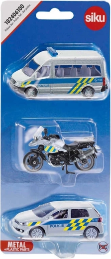 Siku police car and motorcycle set – Czech version