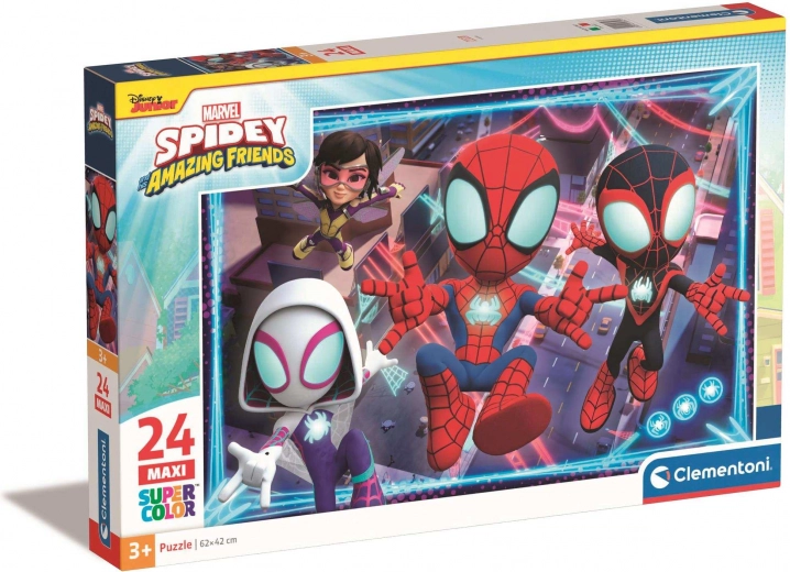 Puzzle 24 Maxi Super Color Spidey and His Amazing Friends