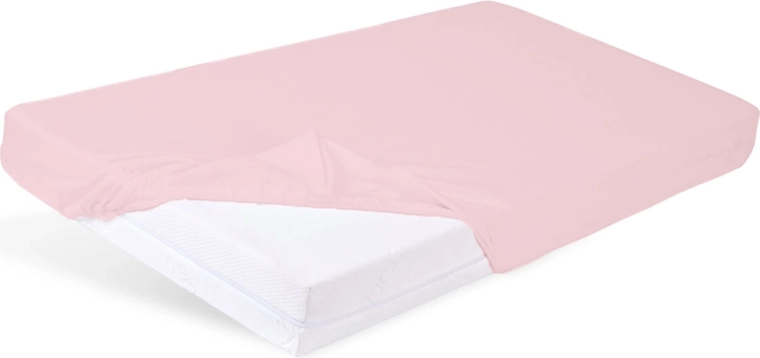Babymatex waterproof fitted bamboo sheet 60 × 120 cm pink