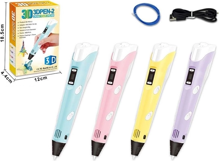 Перо 3D с филамент и USB кабел