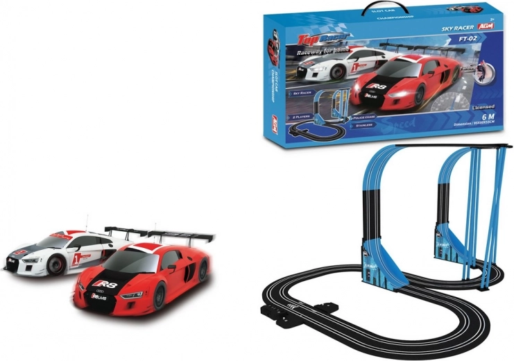 Slot Car Track with Loops 600 cm