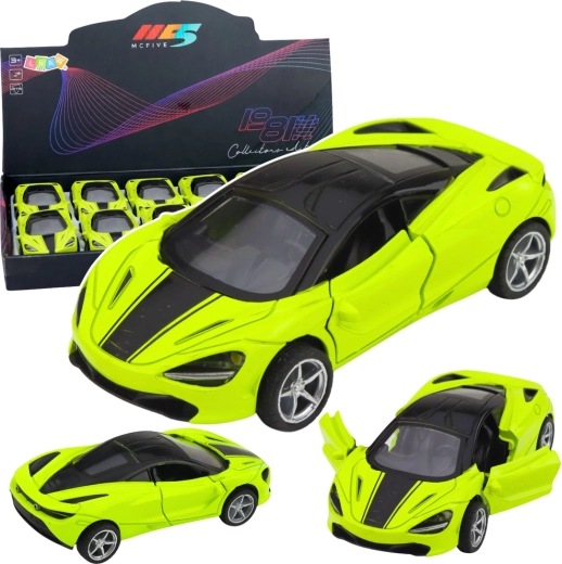 Metal Sports Car 1:32 Green with Lights and Sounds