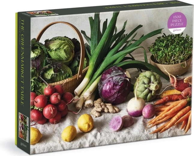 Galison Puzzle Greenmarket Table 1500 pieces