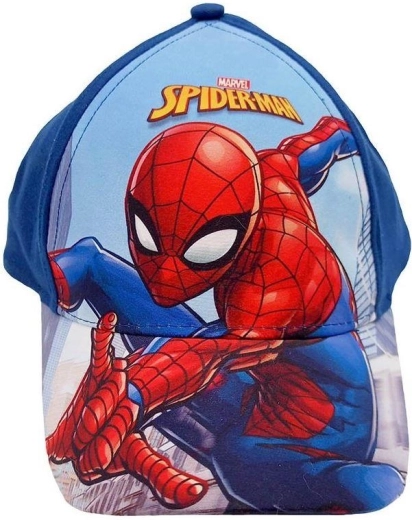 Детска шапка с козирка Spider-Man тъмносиня