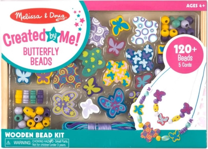 Wooden Butterfly Beads – Creative Jewelry Set (MELISSA & DOUG)