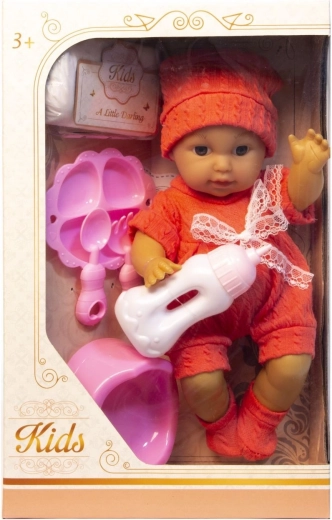 Baby doll with accessories, drinks and pees - 1 piece