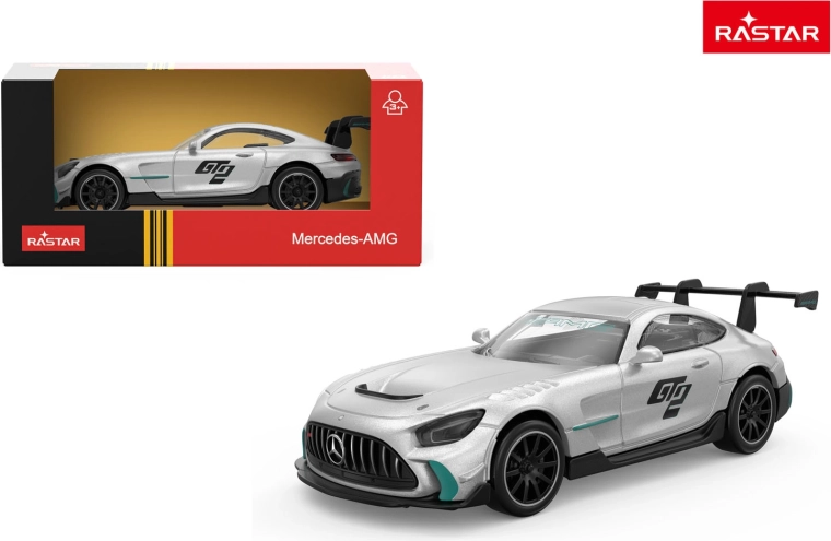 Die-cast car model Rastar Mercedes-AMG GT2 1:43 silver