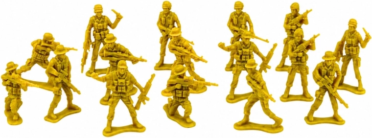 Various poses and equipment