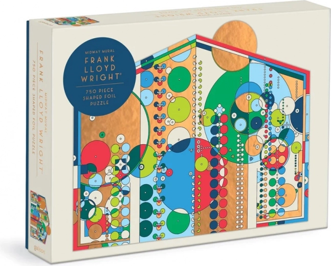 Foil-shaped puzzle Frank Lloyd Wright – Midway Mural, 750 pieces