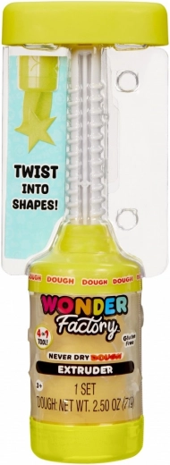 MGA Wonder Factory never-drying modelling clay with extruder – Yellow