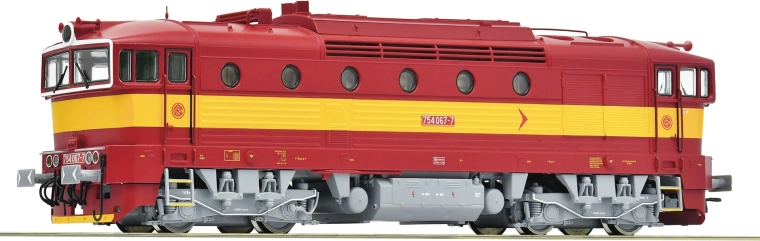 Roco дизелова локомотива 754 Brejlovec ČSD/ČD H0