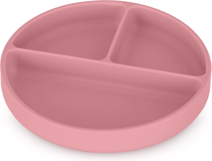 Petite&Mars silicone divided suction plate Take&Match dusty rose 6m+
