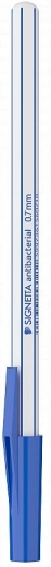 ICO Signetta Antibacterial Ballpoint Pen, Blue