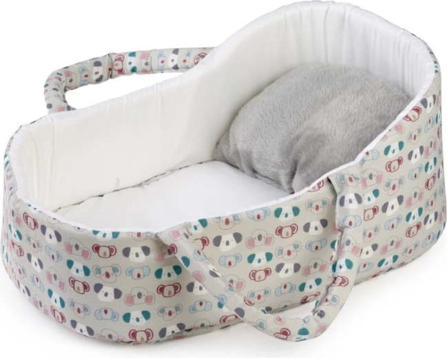 Guca portable textile basket for dolls 42–46 cm