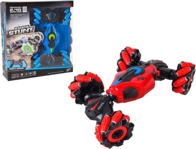 Remote-controlled transforming stunt flip car with LED lights and sounds (2.4 GHz)
