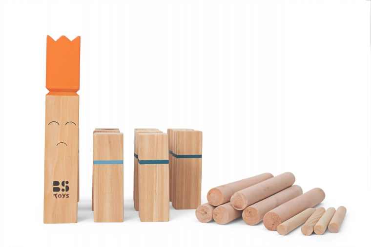 Kubb – викингски шах от масивно дърво за забавления на открито