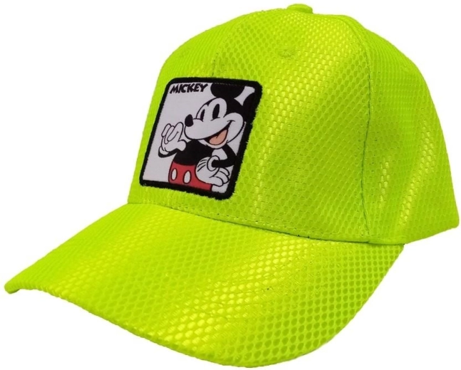 Детска зелена шапка с козирка Mickey Mouse