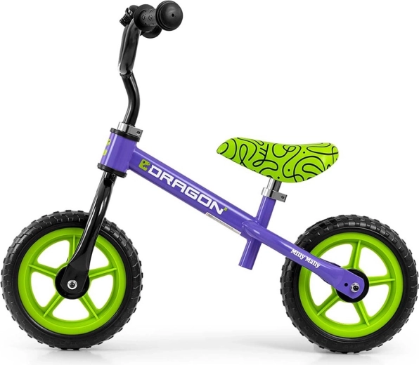 Milly Mally Dragon Kids Balance Bike (Purple)