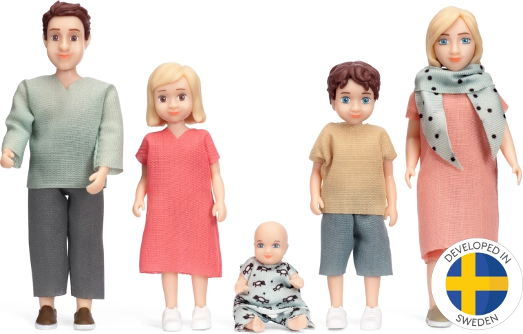 Комплект кукли за къща за кукли Lundby Charlie
