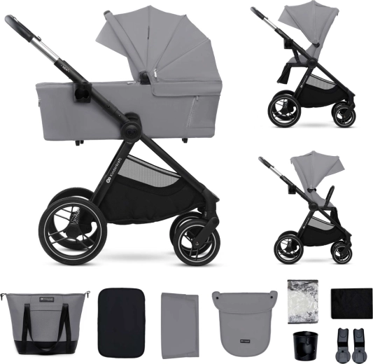 Kinderkraft Nea 2 2-in-1 stroller, platinum grey