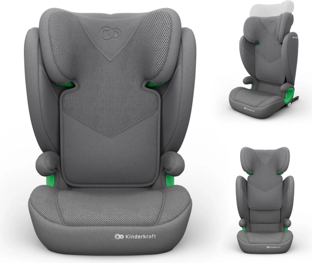 Kinderkraft car seat Junior fix 2 plus i-Size grey (100–150 cm)
