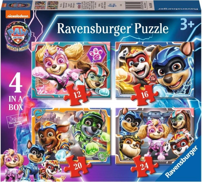 Пъзел Ravensburger Пес Патрул във филма 4в1 (12–24 части)