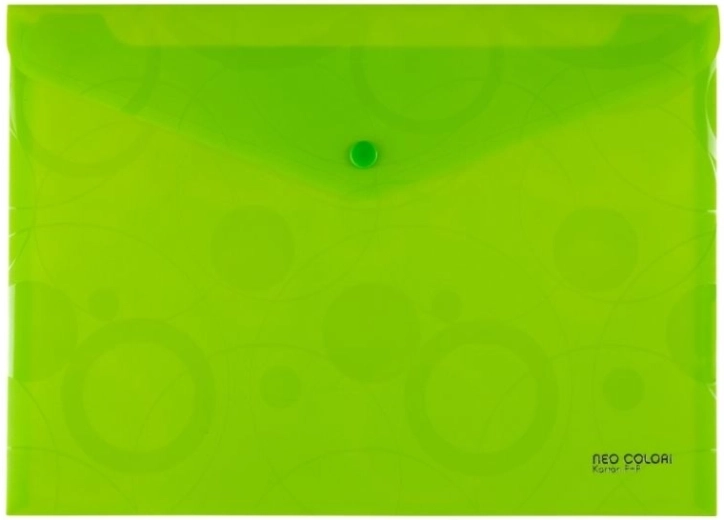 NEO COLORI A4 Snap-Button Wallet, Green