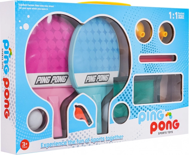 Children's Table Tennis Set with Suction Cups