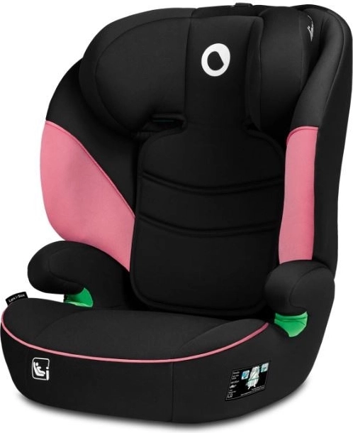 Детско столче за кола Lionelo Lars i-Size за деца 100–150 см, 15–36 кг, розово