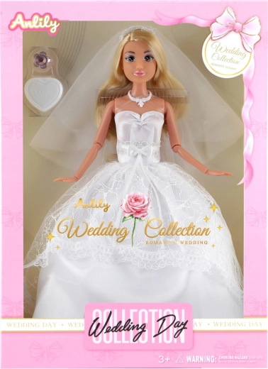 Модна кукла в бели сватбени рокли Deluxe