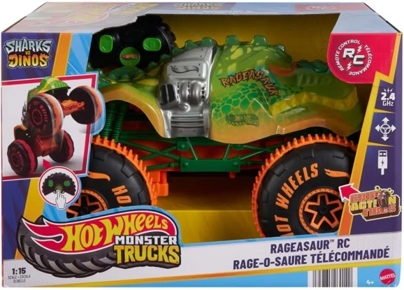 RC Monster Truck HOT WHEELS Rageasaur 1:15