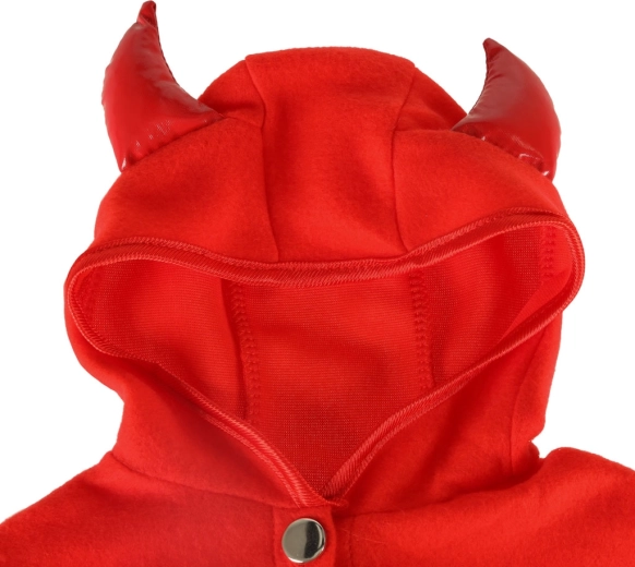 Hood with little devil horns